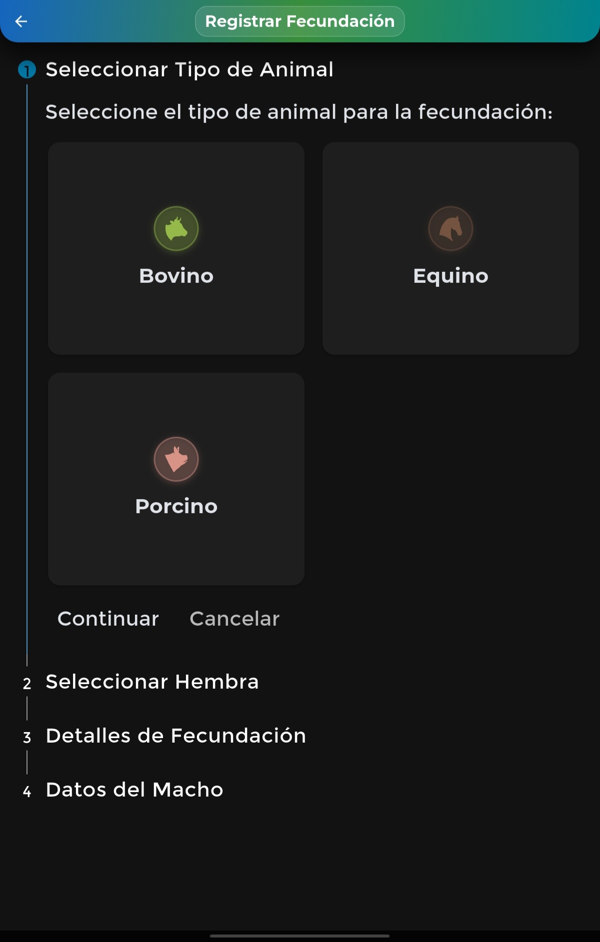 Registro de Fecundación